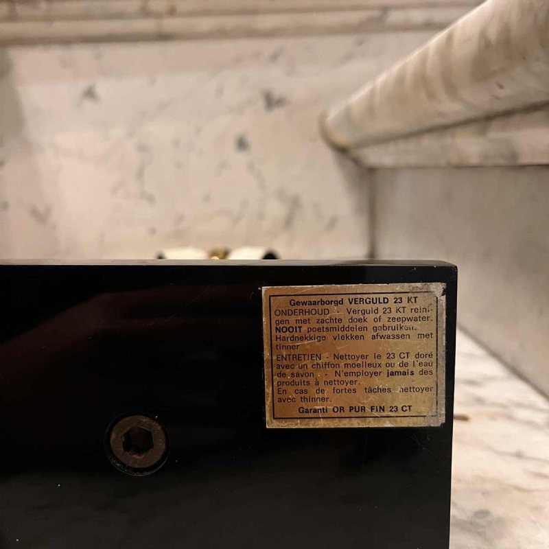 GEORGES MATHIAS pour MAHO, Lampe à poser, Hollywood regency, ca 1970