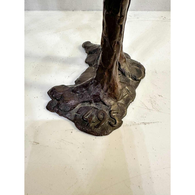 Georges Ayvayan, couple de sculptures expressionnistes / surréalistes en bronze, 1993