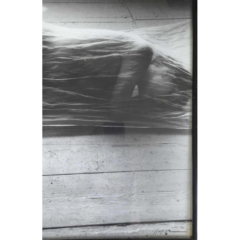 Greta Buysse ‘Veiled reclining nude’ silver print photo, ca 2012