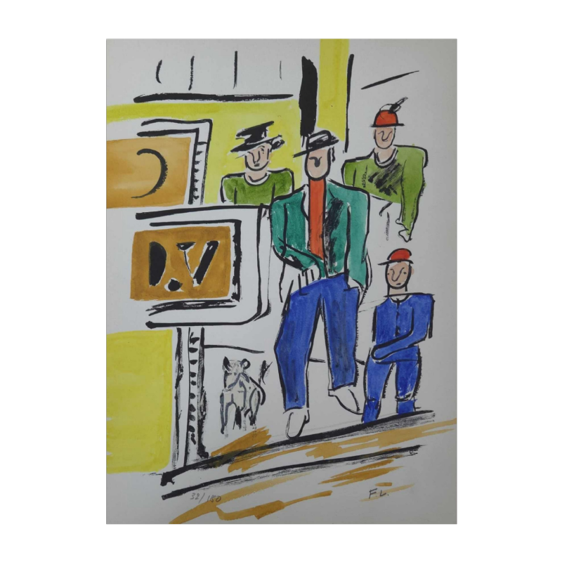 Fernand Léger, litho genummerd 32/180