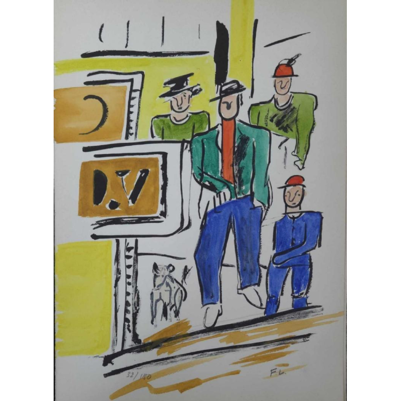 Fernand Léger, lithographie numérotée 32/180