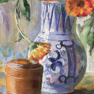 Berthe SERRURE (1891-1985) “Bouquet of flowers” mixed technique 60x50 cm