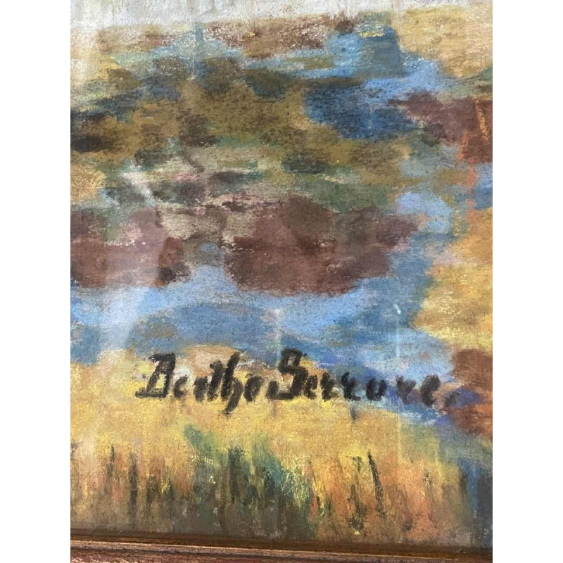 Berthe SERRURE (1891-1985) “Bloemenboeket” gemengde techniek 60x50 cm