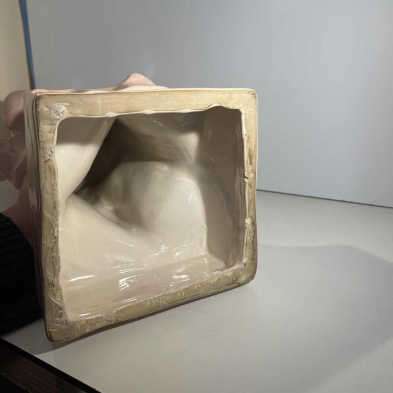 CRIS AGTERBERG / ROGER GUERIN 'Le baiser' sculpture couple enlacé, céramique craquelée Art Déco, Grès de Bouffioulx ca 1940