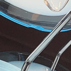 Gino Vistosi (Murano), blauwe design kroonluchter, 36 glazen schijfplaten, 1960