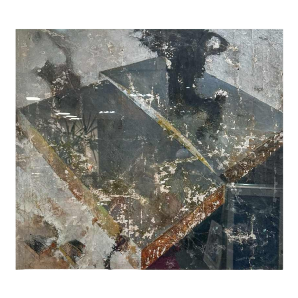 Nicolas Wolkenar, composition abstraite, technique mixte