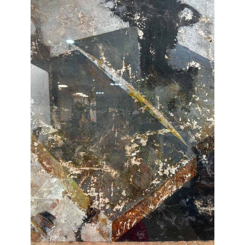 Nicolas Wolkenar, composition abstraite, technique mixte