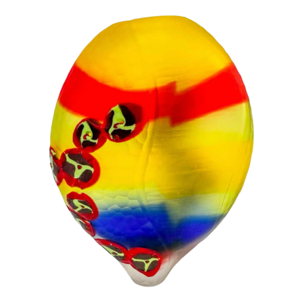 Davide Salvadore in Murano, abstracte glazen vaas, late 20e eeuw