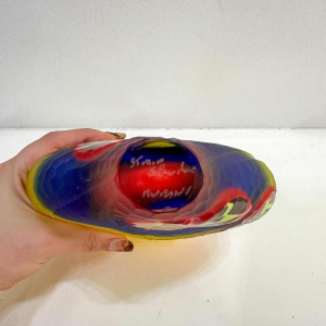 Davide Salvadore in Murano, abstracte glazen vaas, late 20e eeuw