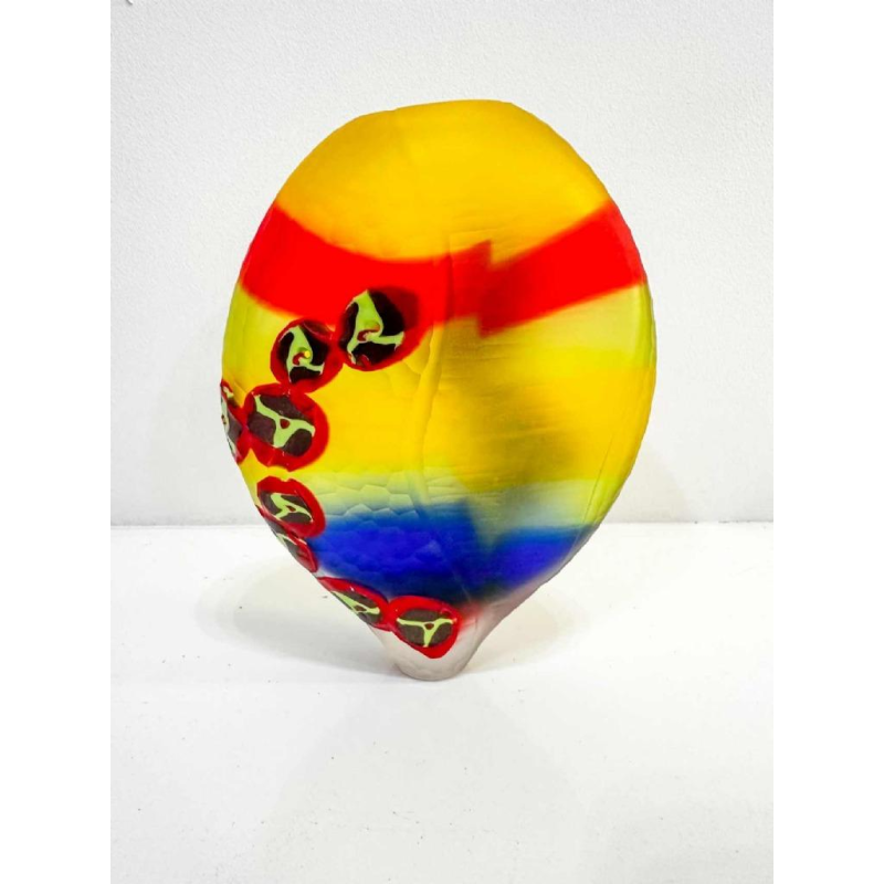 Davide Salvadore in Murano, abstracte glazen vaas, late 20e eeuw