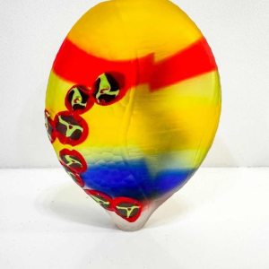 Davide Salvadore à Murano, vase en verre abstrait, fin XXe s