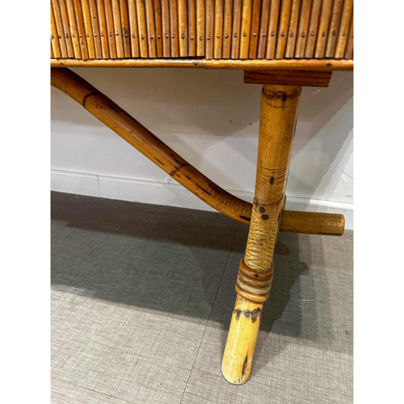 Audoux-Minnet, bamboo and rattan enfilade, ca 1970