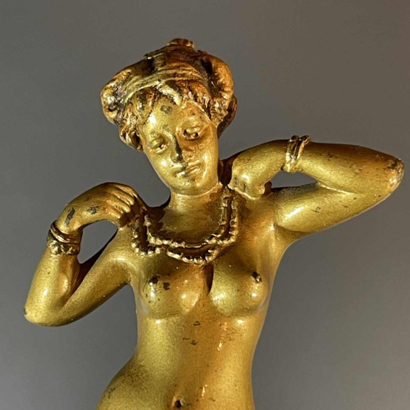 Oriëntalist Wenen Brons, Sculptuur "Naakte Vrouw" 951/25 Art Nouveau, ca 1900