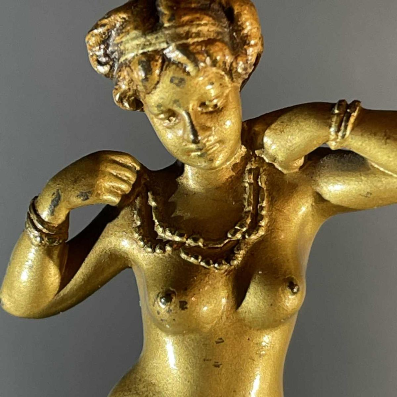 Oriëntalist Wenen Brons, Sculptuur "Naakte Vrouw" 951/25 Art Nouveau, ca 1900