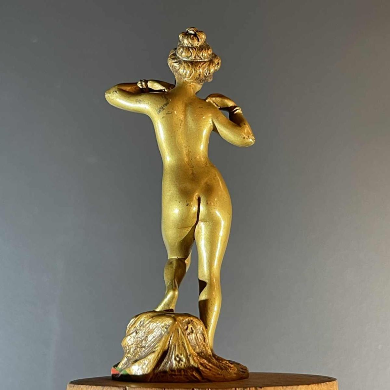 Oriëntalist Wenen Brons, Sculptuur "Naakte Vrouw" 951/25 Art Nouveau, ca 1900