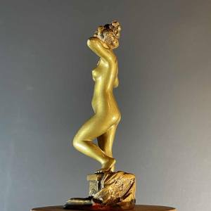 Oriëntalist Wenen Brons, Sculptuur "Naakte Vrouw" 951/25 Art Nouveau, ca 1900