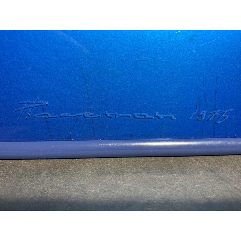 PATRICE PLACEMAN "PARIS" Peinture Op'Art Eglomisé Plexiglass Surréaliste 1975