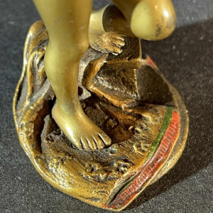 Orientalist Vienna Bronze, Sculpture "Naked Woman" 951/25 Art Nouveau, ca 1900