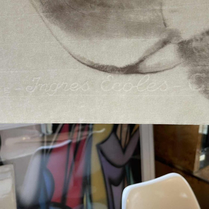 GEORGES (Ge´o) DE VLAMYNCK 'Nu de Femme Abstrait B' tableau / peinture / technique mixte, fusain encre craie sur papier 