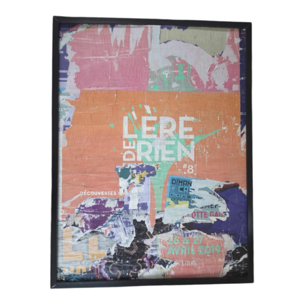 DAG, Street Art kunst, uitgesneden poster “L'ère de rien”, ca 2019