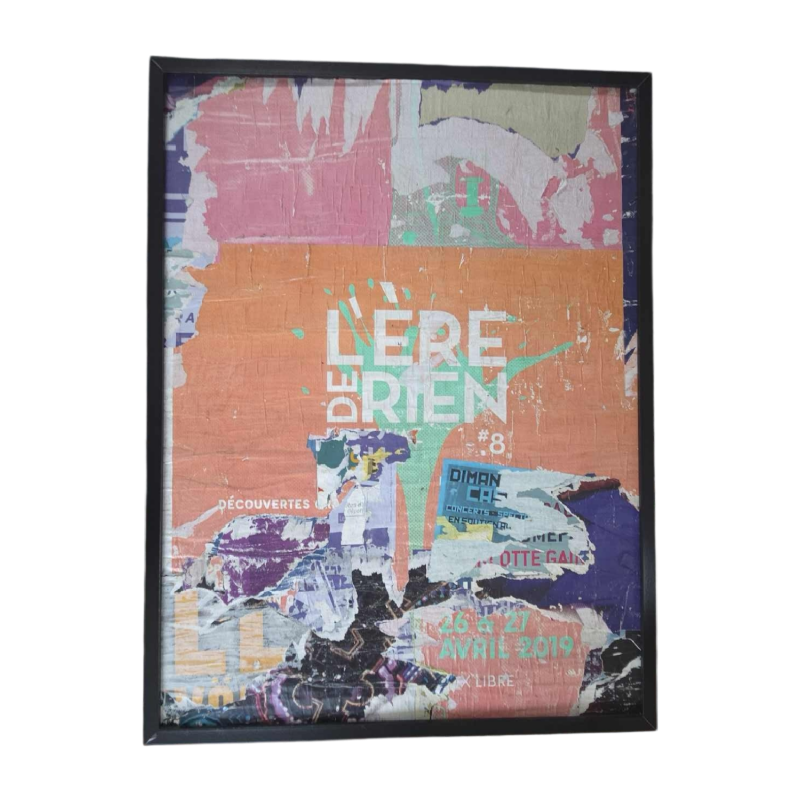 DAG, oeuvre Street Art, affiche découpée “L'ère de rien“, ca 2019