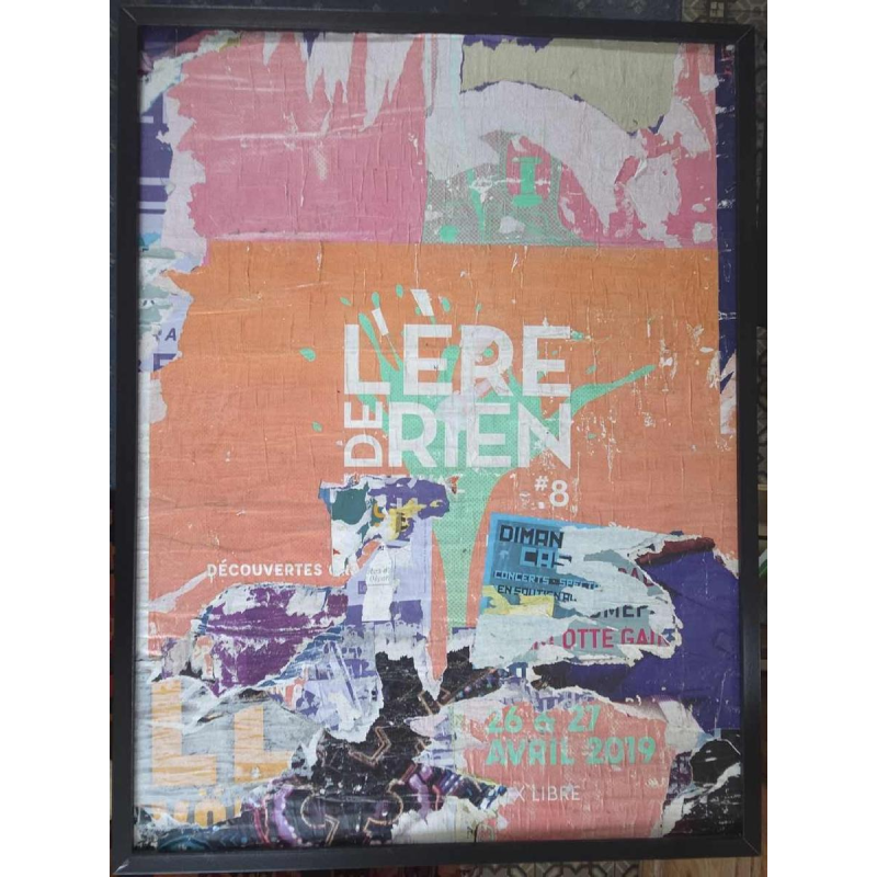 DAG, Street Art work, cut-out poster ‘L'ère de rien’, ca 2019 (The era of nothing)
