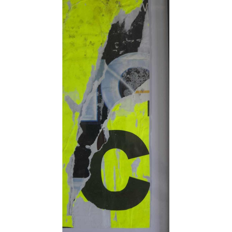 DAG, oeuvre Street Art, papier affiche déchirée, 2023