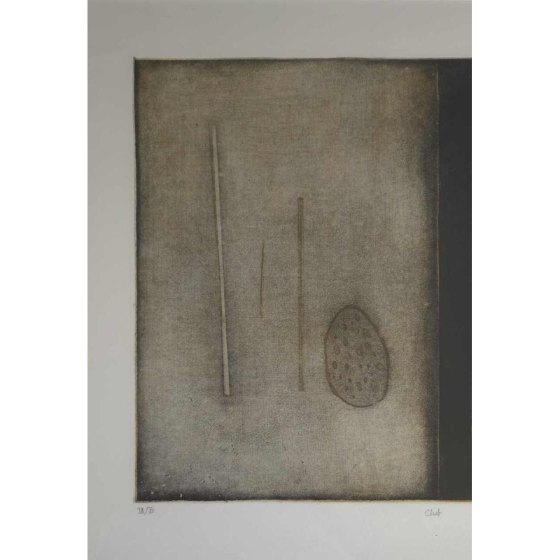 Gabriel Belgeonne “Club” zeefdruk op papier genummerd IX / XII, ca 1980