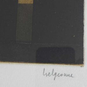 Gabriel Belgeonne “Club“ sérigraphie sur papier numérotée IX / XII, ca 1980