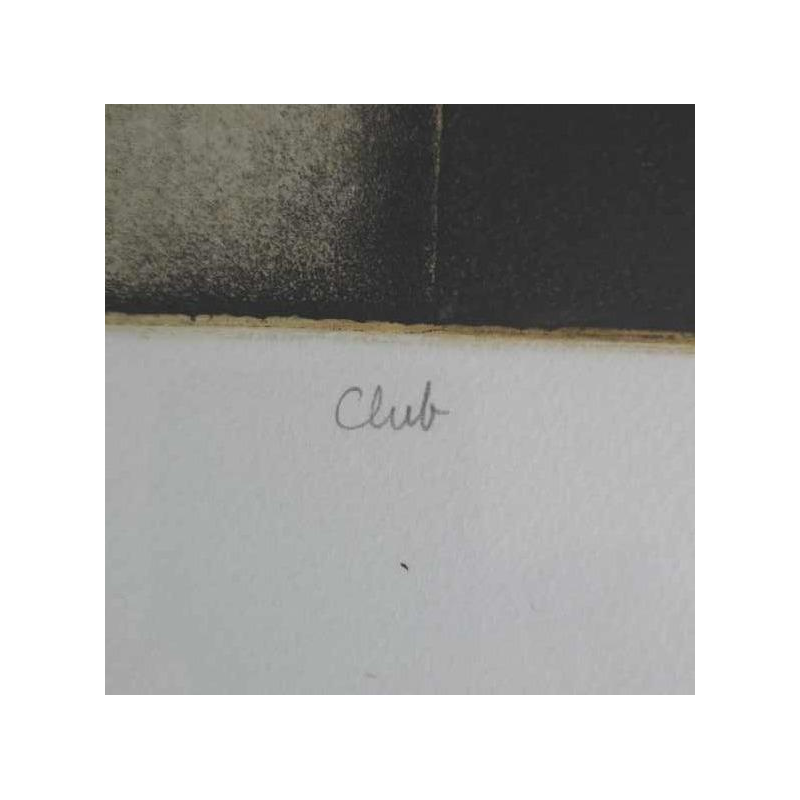 Gabriel Belgeonne “Club” zeefdruk op papier genummerd IX / XII, ca 1980