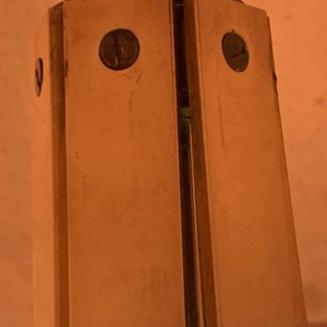 ADRIAN PEARSALL / MODELINE USA Lampe à Poser Architecturale laiton & Noyer 1950s