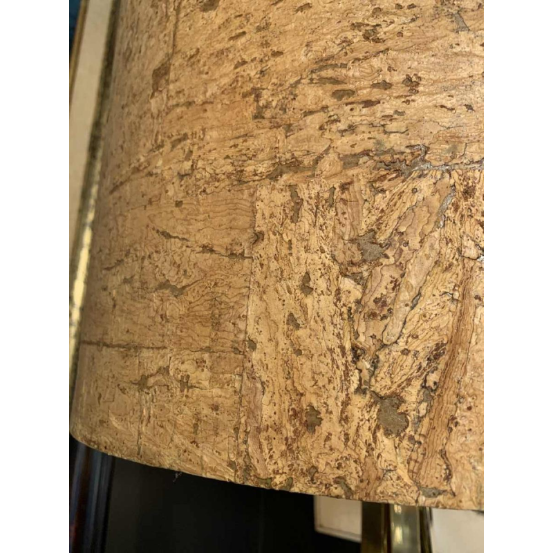 ADRIAN PEARSALL / MODELINE USA Architecturale tafellamp messing / walnoot 1950s