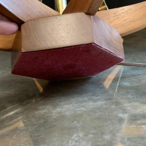 ADRIAN PEARSALL / MODELINE USA Architectural Table Lamp brass / Walnut 1950s