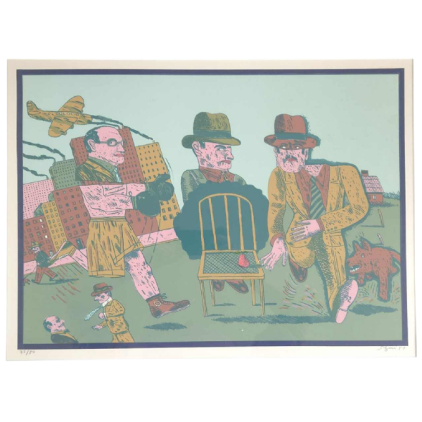 Antonio Seguí, sérigraphie sur papier 32/80, 1981