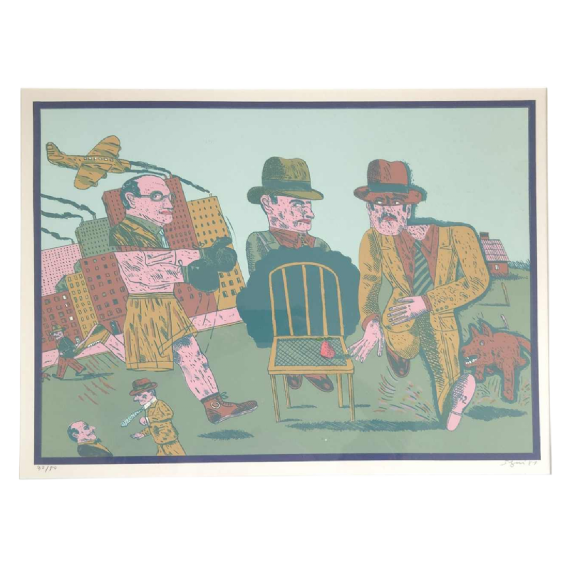 Antonio Seguí, silkscreen on paper 32/80, 1981