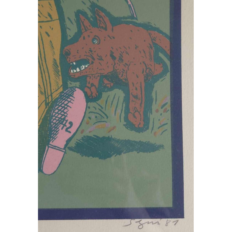 Antonio Seguí, silkscreen on paper 32/80, 1981