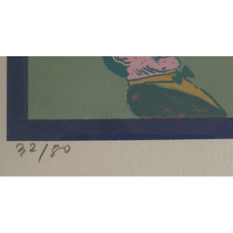 Antonio Seguí, zeefdruk op papier 32/80, 1981