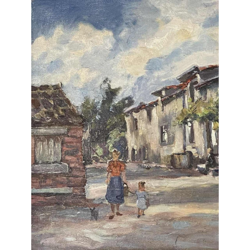 Émile ROULIN « Vieille maison à Halloy (Ciney) »