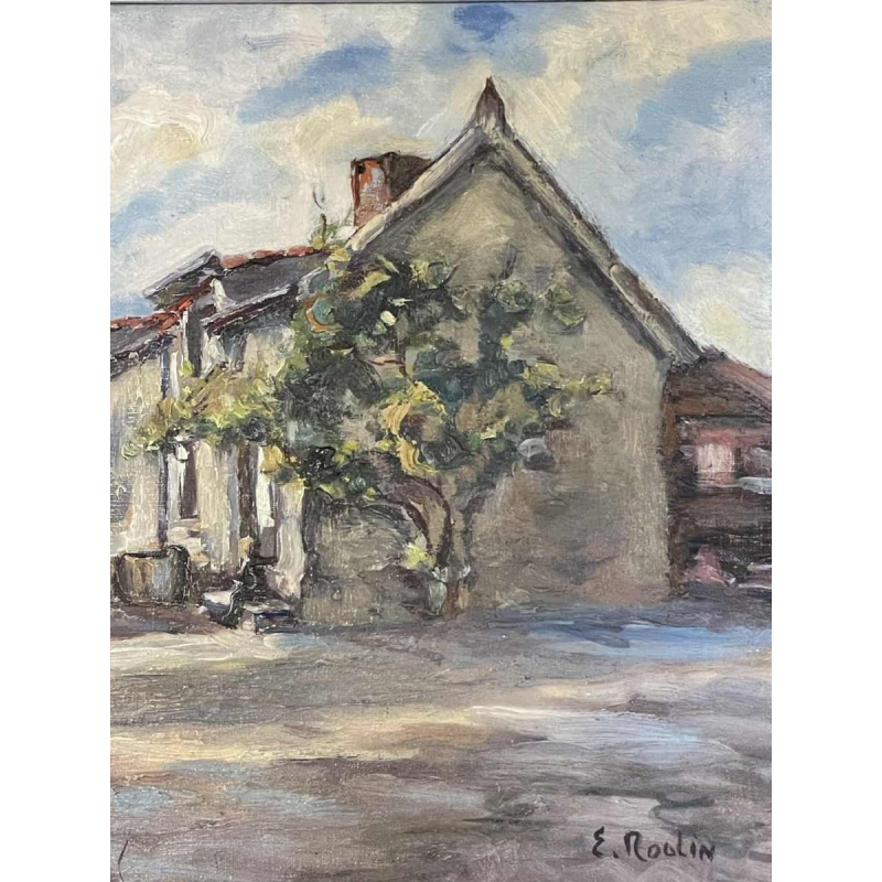 Émile ROULIN « Vieille maison à Halloy (Ciney) »