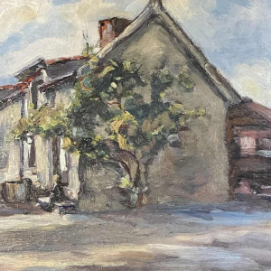 Émile ROULIN « Vieille maison à Halloy (Ciney) »