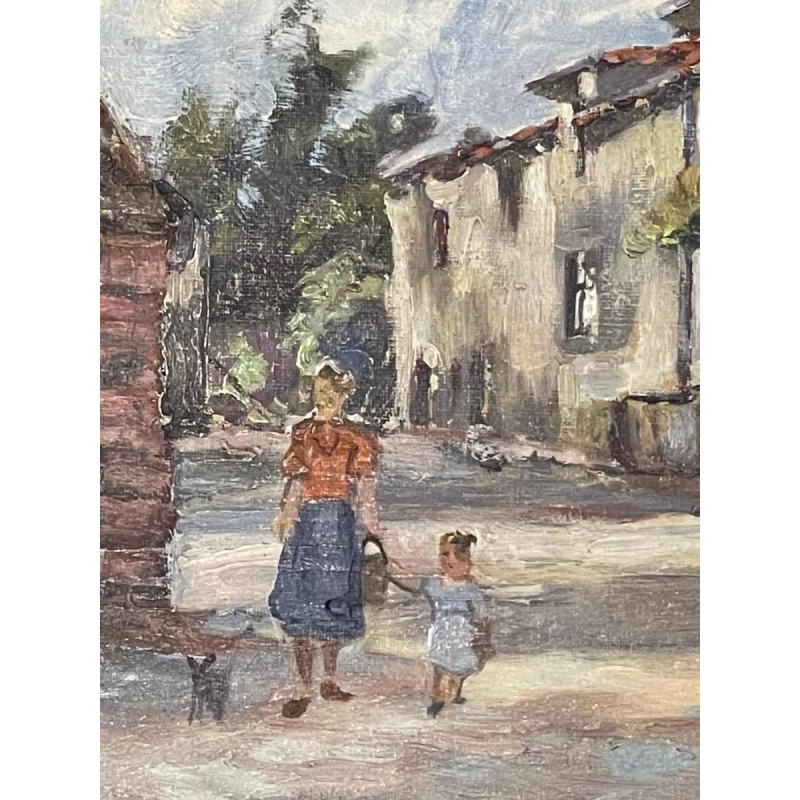 Émile ROULIN « Vieille maison à Halloy (Ciney) »