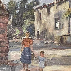 Émile ROULIN « Vieille maison à Halloy (Ciney) »