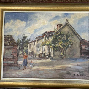 Émile ROULIN « Vieille maison à Halloy (Ciney) »