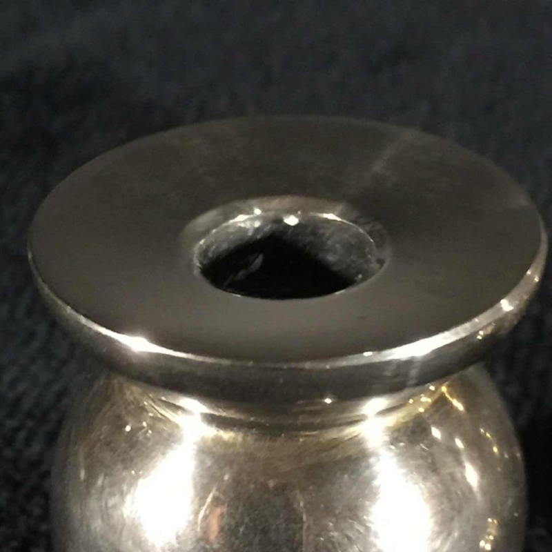 Hugo Asmussen, set of 2 candlesticks (Denmark), alpaca (bronze), circa 1960