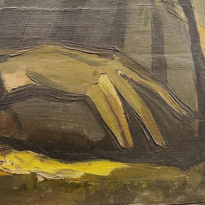 LUC PEROT 'Colette' vrouwenportret fauvistisch, olieverf op doek 1947