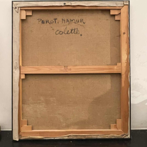 LUC PEROT 'Colette' vrouwenportret fauvistisch, olieverf op doek 1947