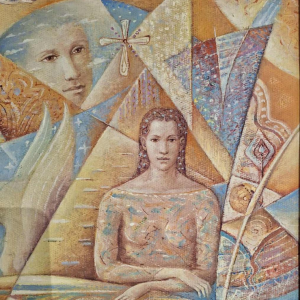 Lachezar Yavrukov, figuratief schilderij, olieverf op doek, 1996