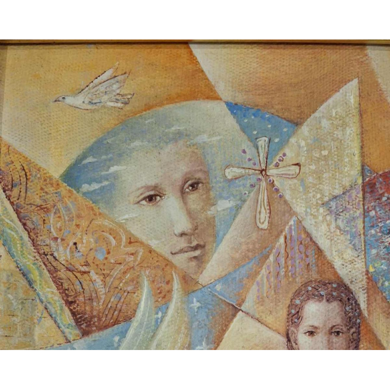 Lachezar Yavrukov, figurative painting, oil on canvas, 1996