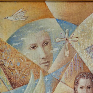 Lachezar Yavrukov, peinture figurative, huile sur toile, 1996