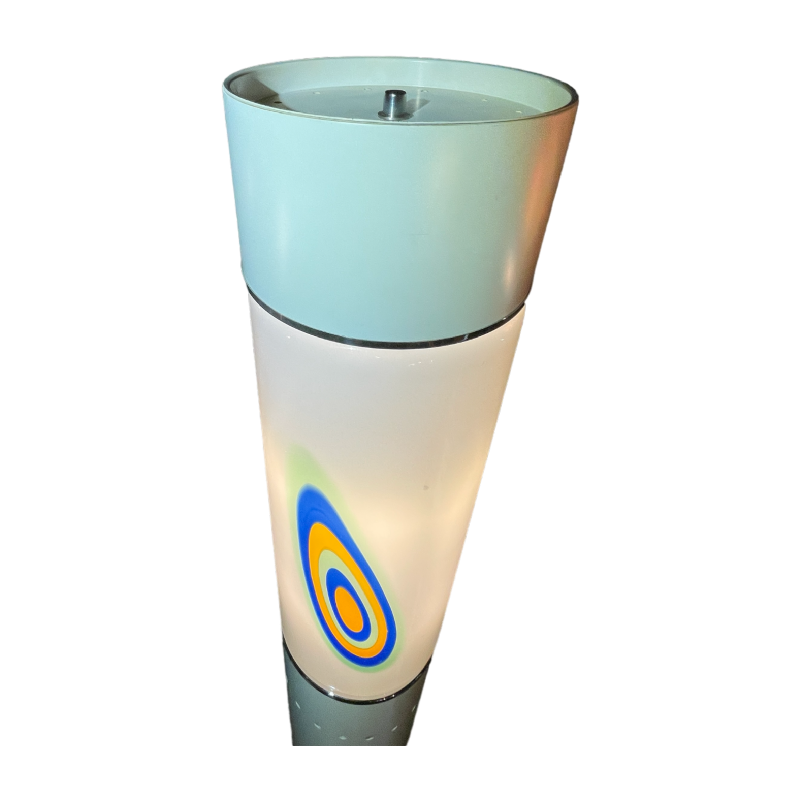 ALESSANDRO PIANON pour VISTOSI Murano, lampe lampadaire, verre Murrina, ca 1970